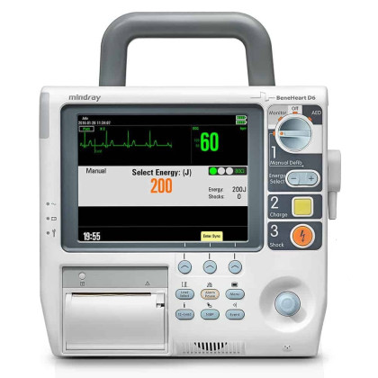Дефибриллятор-монитор Mindray BeneHeart D6 Фото товара Дефибриллятор-монитор Mindray BeneHeart D6