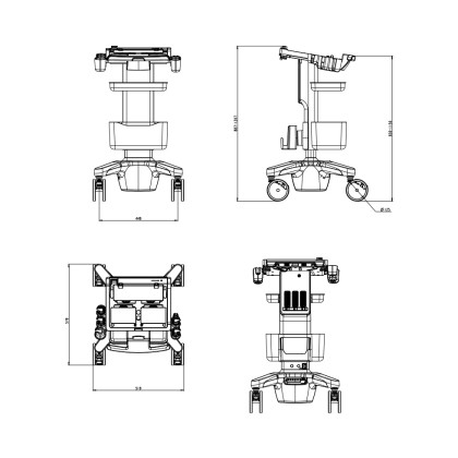 Фото товара Мобильная тележка Mindray MT3 (для моделей MX7, MX7 Exp, MX8 Exp)
