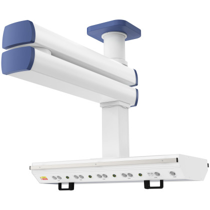 Потолочная медицинская консоль CADUCEUS C2-A двухплечевая Фото товара Потолочная медицинская консоль CADUCEUS C2-A двухплечевая