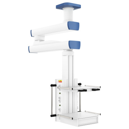 Фото товара Потолочная медицинская консоль CADUCEUS C2E-V двухплечевая вертикальная