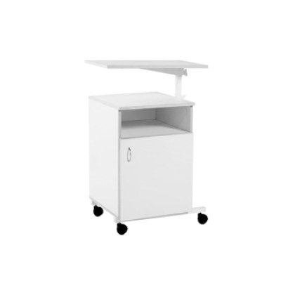 Тумба медицинская прикроватная ТМ МСК-556.105 (с поворотным столиком) Фото товара Тумба медицинская прикроватная ТМ МСК-556.105 (с поворотным столиком)