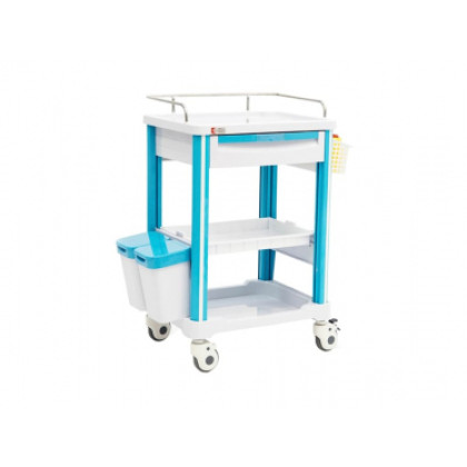 Столик-тележка медицинский МЕТ AVK-130 (19940) Фото товара Столик-тележка медицинский МЕТ AVK-130 (19940)