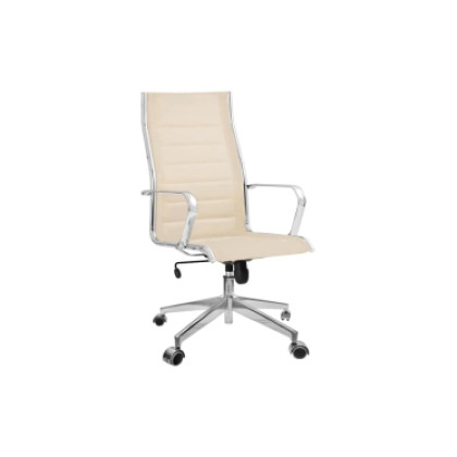 Кресло офисное Ray mono, бежевый/полиалюминий (с подлокотниками) Фото товара Кресло офисное Ray mono, бежевый/полиалюминий (с подлокотниками)