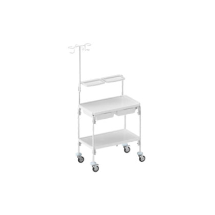 Тележка медицинская инструментальная ТИ-2-ВШ-01 Кронт Фото товара Тележка медицинская инструментальная ТИ-2-ВШ-01 Кронт