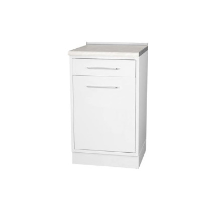 Тумба металлическая Белмедматериалы Т01 (с ящиком, петли слева) Фото товара Тумба металлическая Белмедматериалы Т01 (с ящиком, петли слева)