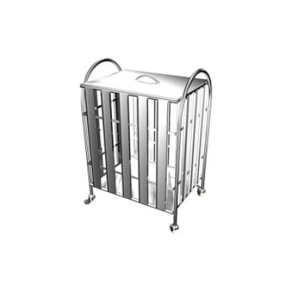 Столик-тележка медицинский для хозяйственных нужд Электра СИ 2-01 (ХН) Фото товара Столик-тележка медицинский для хозяйственных нужд Электра СИ 2-01 (ХН)