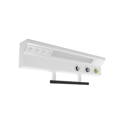 Фото товара Консоль медицинская палатная КМн-МСК-350 SSAAAA (3 клапана, 4 розетки, 2 светильника, рельс)