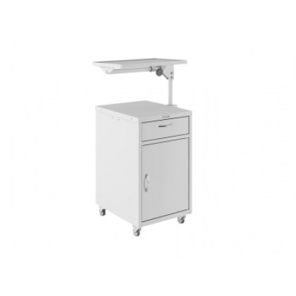 Тумба медицинская металлическая Промет МД ТП-9 (с поворотным столиком) Фото товара Тумба медицинская металлическая Промет МД ТП-9 (с поворотным столиком)