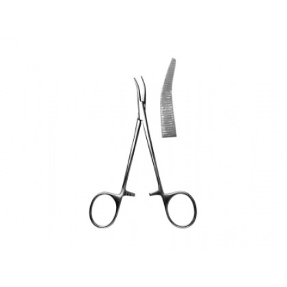 Зажим кровоостанавливающий Москит МИЗ-В З-34 изогнутый по плоскости, 153 мм Фото товара Зажим кровоостанавливающий Москит МИЗ-В З-34 изогнутый по плоскости, 153 мм