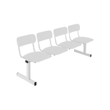 Секция стульев многоместная Техсервис М113-04 (4 места) с мягкой обивкой Фото товара Секция стульев многоместная Техсервис М113-04 (4 места) с мягкой обивкой