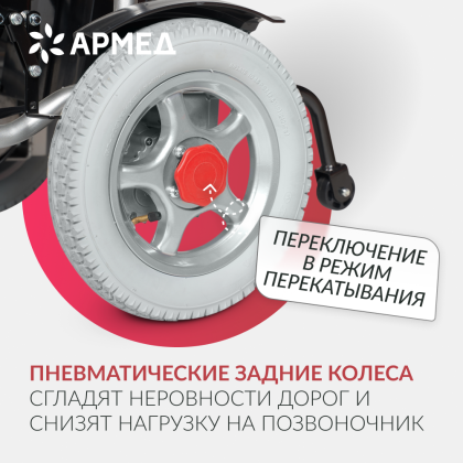 Кресло-коляска для инвалидов Армед JRWD1002 Фото товара Кресло-коляска для инвалидов Армед JRWD1002