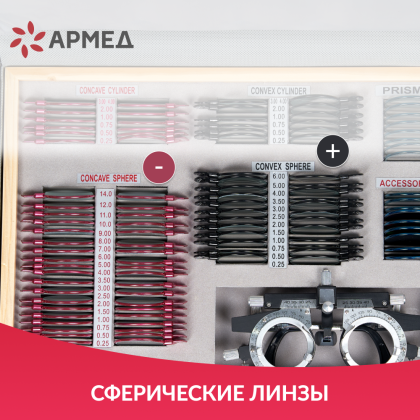 Набор пробных очковых линз Армед № 1 103 линзы Фото товара Набор пробных очковых линз Армед № 1 103 линзы