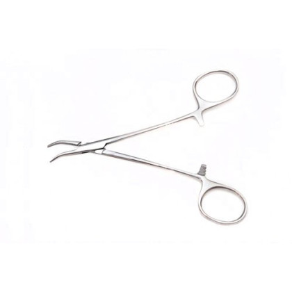 Зажим Mosquito кровоостанавливающий изогнутый для новорожденных, 100 мм Фото товара Зажим Mosquito кровоостанавливающий изогнутый для новорожденных, 100 мм