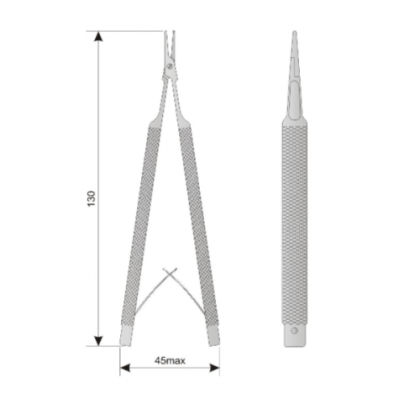 Фото товара Иглодержатель Castroviejo глазной прямой, 130 мм