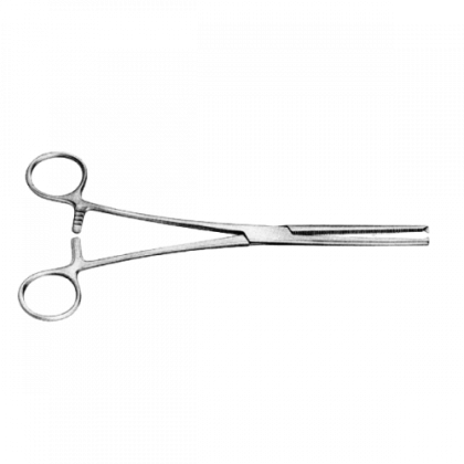 Зажим Kocher кровоостанавливающий 1х2 зубый прямой №3, 200 мм Фото товара Зажим Kocher кровоостанавливающий 1х2 зубый прямой №3, 200 мм