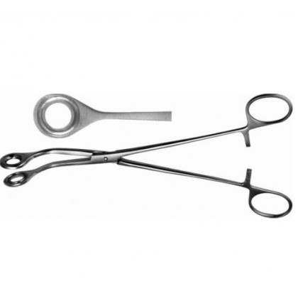 Щипцы Ballenger, изогнутые, геморроидальные, окончатые, 220 мм Фото товара Щипцы Ballenger, изогнутые, геморроидальные, окончатые, 220 мм