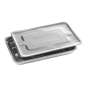 Лоток прямоугольный ЛМПрК МЕДИКОН, нержавеющая сталь, с крышкой, 260х180х30 мм Фото товара Лоток прямоугольный ЛМПрК МЕДИКОН, нержавеющая сталь, с крышкой, 260х180х30 мм