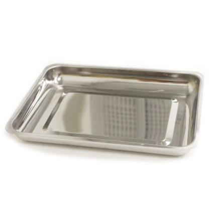 Фото товара Лоток прямоугольный ЛМПр МЕДИКОН, нержавеющая сталь, 400х300х45 мм