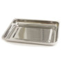 Фото товара Лоток прямоугольный ЛМПр МЕДИКОН, нержавеющая сталь, 400х300х45 мм