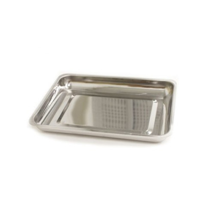 Фото товара Лоток прямоугольный ЛМПр - 200, МЕДИКОН, нержавеющая сталь, 200х150х25 мм
