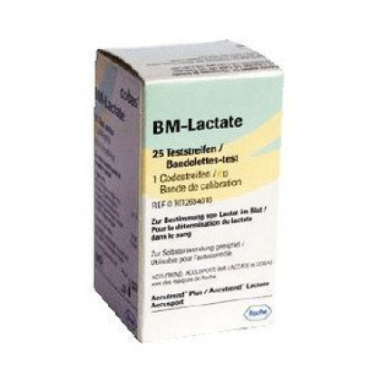 Тест-полоски на уров. лактата в кап. крови AccuTrend BM-Lactate, 25 шт. Фото товара Тест-полоски на уров. лактата в кап. крови AccuTrend BM-Lactate, 25 шт.