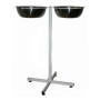 Фото товара Подставка для тазов ППТ-02 Горское, 2 таза из нержавеющей стали