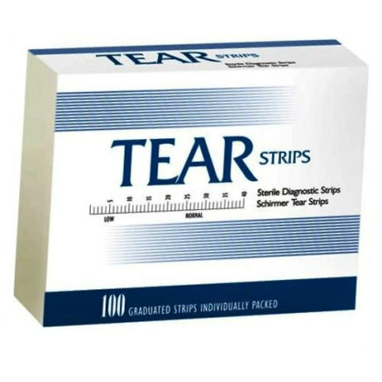 Тест-полоски офтальмологические Tear Strips № 100, 100 шт. Фото товара Тест-полоски офтальмологические Tear Strips № 100, 100 шт.