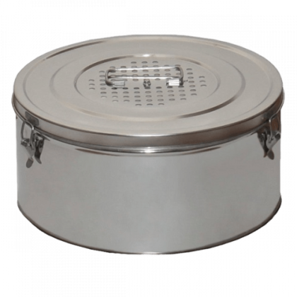 Коробка стерилизационная КФ-18 ДЗМО из нержавеющей стали, 18 л Фото товара Коробка стерилизационная КФ-18 ДЗМО из нержавеющей стали, 18 л