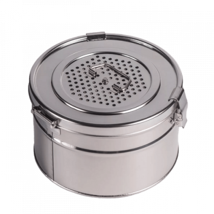 Коробка стерилизационная КСКФ-6 Ока-Медик из нержавеющей стали, 6 л Фото товара Коробка стерилизационная КСКФ-6 Ока-Медик из нержавеющей стали, 6 л