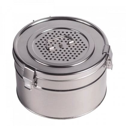 Коробка стерилизационная КСКФ-9 Ока-Медик из нержавеющей стали, 9 л Фото товара Коробка стерилизационная КСКФ-9 Ока-Медик из нержавеющей стали, 9 л