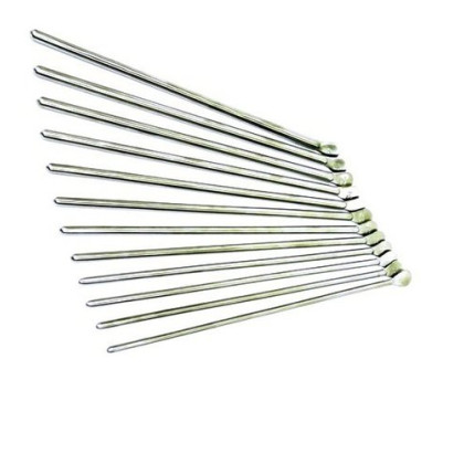 Фото товара 16-180 Бужи уретральные Urethral Bougies, прямые, жёсткие, сталь, 12шт.