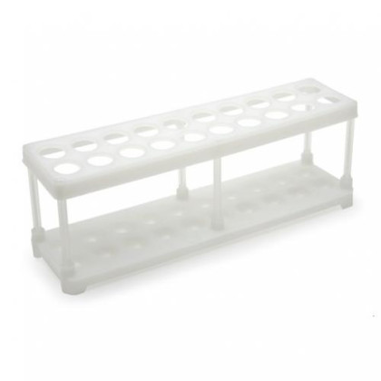Штатив лабораторный для пробирок ШЛПП-02-20 пластик, 20 гнезд Фото товара Штатив лабораторный для пробирок ШЛПП-02-20 пластик, 20 гнезд