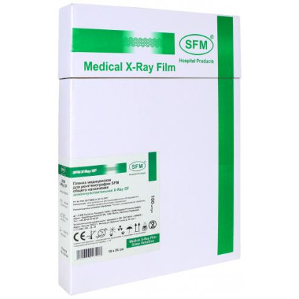 Пленка для рентген. X-Ray GF SFM общ. назнач. зеленочувств., 18 мм*24 мм Фото товара Пленка для рентген. X-Ray GF SFM общ. назнач. зеленочувств., 18 мм*24 мм