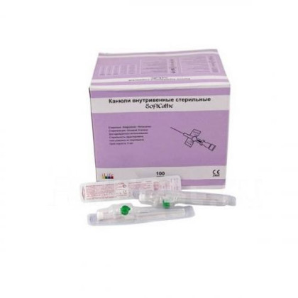 Канюля в/в стерильная с доп. портом и крылышками 18G, SoftCathe Фото товара Канюля в/в стерильная с доп. портом и крылышками 18G, SoftCathe