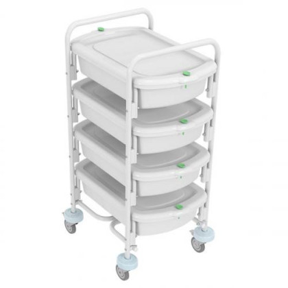 Тележка контейнерная эндоскопическая ТКЭ-4-"КРОНТ"-1  с контейнерами Фото товара Тележка контейнерная эндоскопическая ТКЭ-4-"КРОНТ"-1  с контейнерами