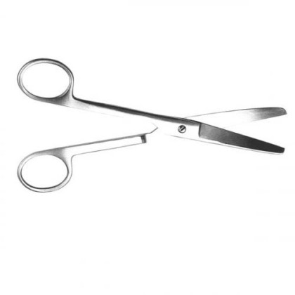 Фото товара Ножницы хирургические Мейо, тупоконечные, вертикально-изогнутые, 170 мм
