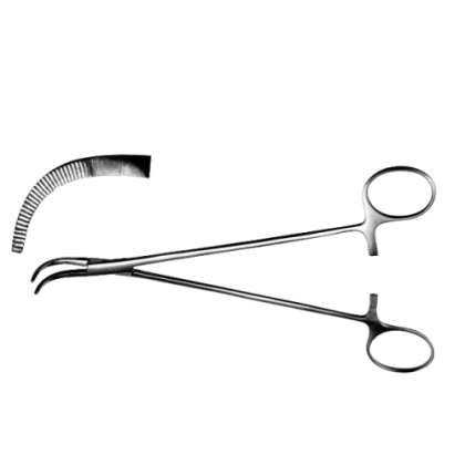 з-13-2т Зажим Adson для желчных протоков изогнутый, 190 мм Фото товара з-13-2т Зажим Adson для желчных протоков изогнутый, 190 мм