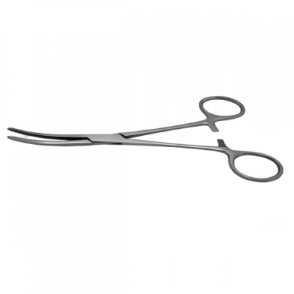 Фото товара К-17-195 Зажим Crile-Rankin кровоостанавливающий изогнутый №3, 260 мм