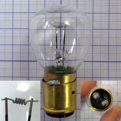 Лампа накаливания РН 12-50 P20d/21 Фото товара Лампа накаливания РН 12-50 P20d/21