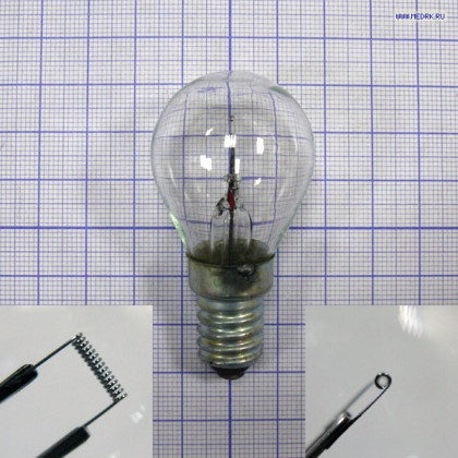 Лампа накаливания РН 6-25 Фото товара Лампа накаливания РН 6-25