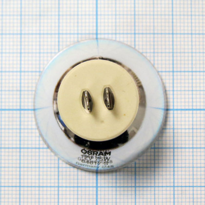 Лампа галогенная (галогеновая) Osram 64617 12V 75W G5,3-4,8 Фото товара Лампа галогенная (галогеновая) Osram 64617 12V 75W G5,3-4,8