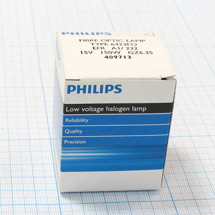 Лампа Philips 6423FO EFR 15V 150W A1/232 GZ6,35 Фото товара Лампа Philips 6423FO EFR 15V 150W A1/232 GZ6,35