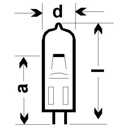Лампа галогенная (галогеновая) Philips 6550 150W 15V G6.35 Фото товара Лампа галогенная (галогеновая) Philips 6550 150W 15V G6.35