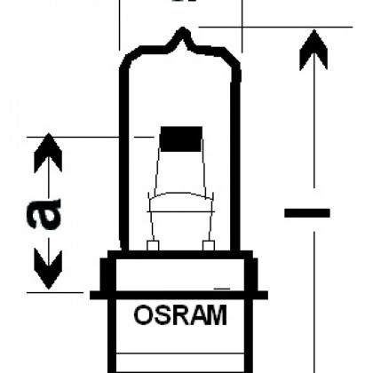 Лампа галогенная (галогеновая) Osram 64260 12V 30W PG22 Фото товара Лампа галогенная (галогеновая) Osram 64260 12V 30W PG22