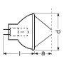 Лампа галогенная (галогеновая) Osram 64607 8V 50W GZ6,35 Фото товара Лампа галогенная (галогеновая) Osram 64607 8V 50W GZ6,35