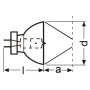 Лампа галогенная (галогеновая) Osram 64613 12V 75W G5,3-4,8 Фото товара Лампа галогенная (галогеновая) Osram 64613 12V 75W G5,3-4,8