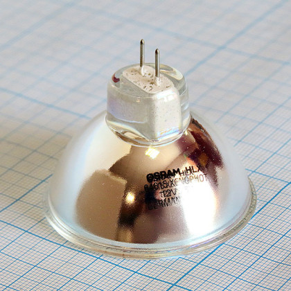 Лампа галогенная (галогеновая) Osram HLX 64615 12V 75W GZ6,35 Фото товара Лампа галогенная (галогеновая) Osram HLX 64615 12V 75W GZ6,35