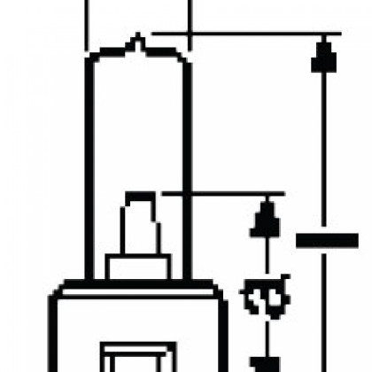 Лампа галогенная (галогеновая) Osram 64643 24V 150W GY9,5 Фото товара Лампа галогенная (галогеновая) Osram 64643 24V 150W GY9,5