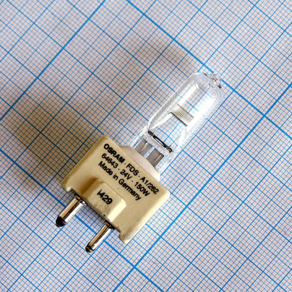 Лампа галогенная (галогеновая) Osram 64643 24V 150W GY9,5 Фото товара Лампа галогенная (галогеновая) Osram 64643 24V 150W GY9,5