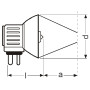 Лампа галогенная (галогеновая) Osram 93631 21V 150W GX7,9 Фото товара Лампа галогенная (галогеновая) Osram 93631 21V 150W GX7,9